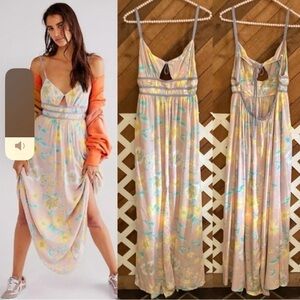 Free People NWT Wisteria maxi dress size M